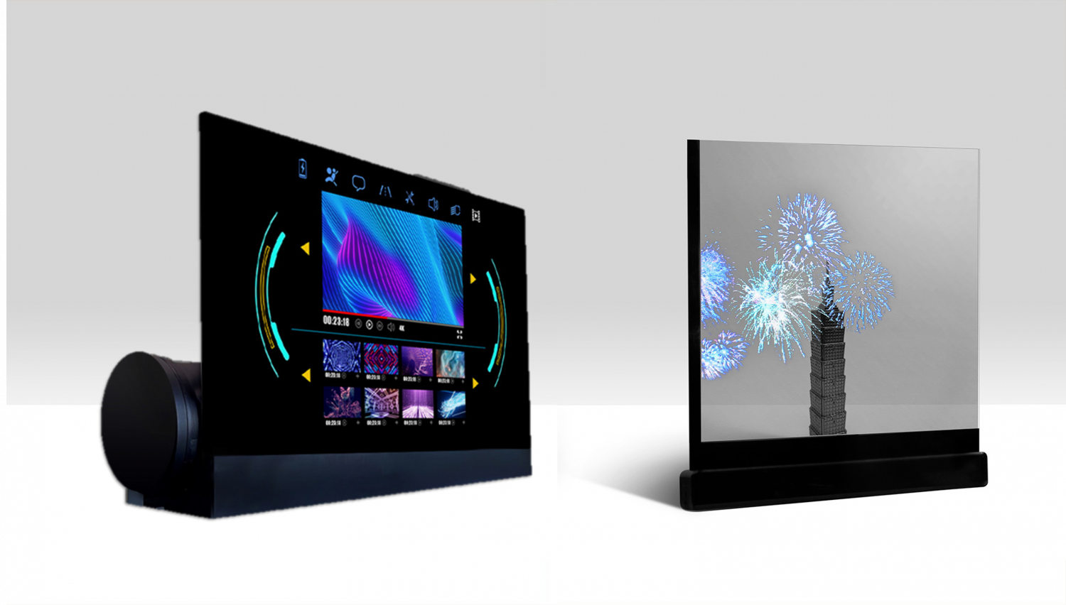 可捲式、折疊性、高透明